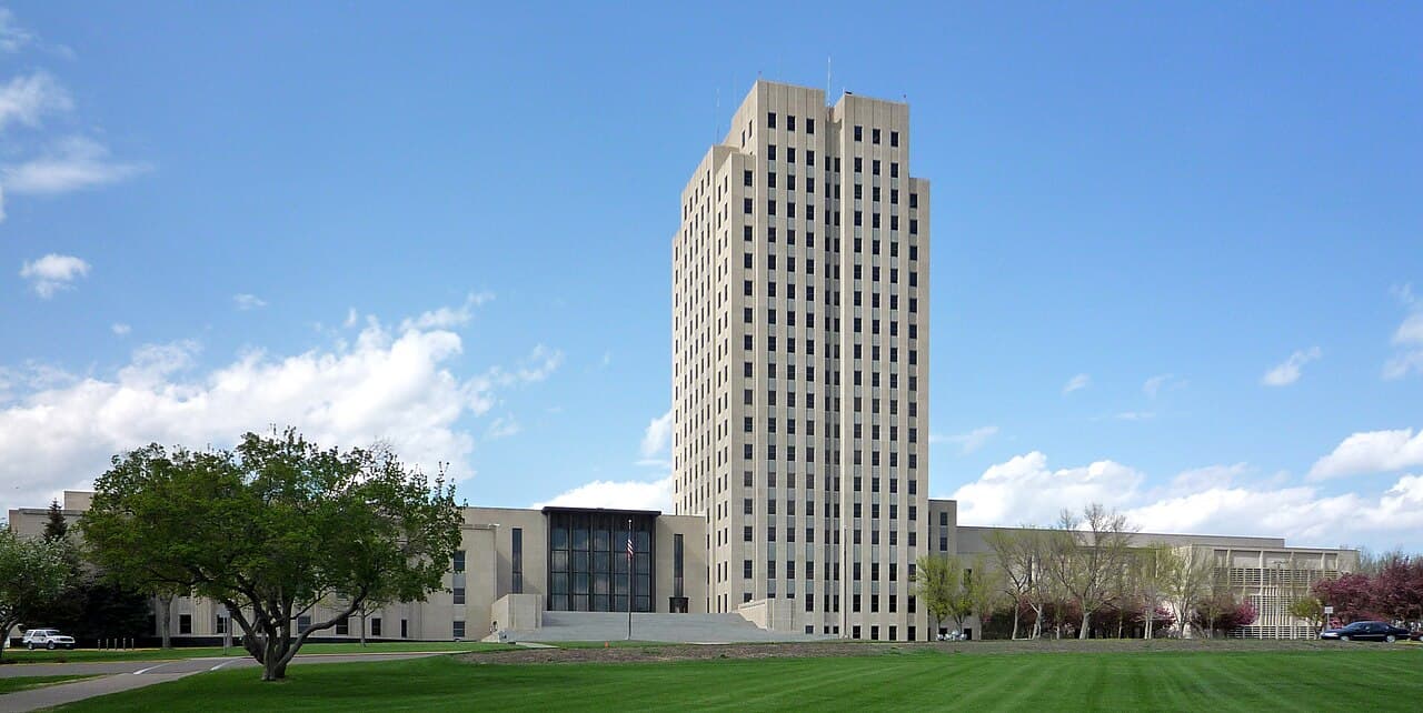 Capital city of North Dakota, United States — Bismarck, ND