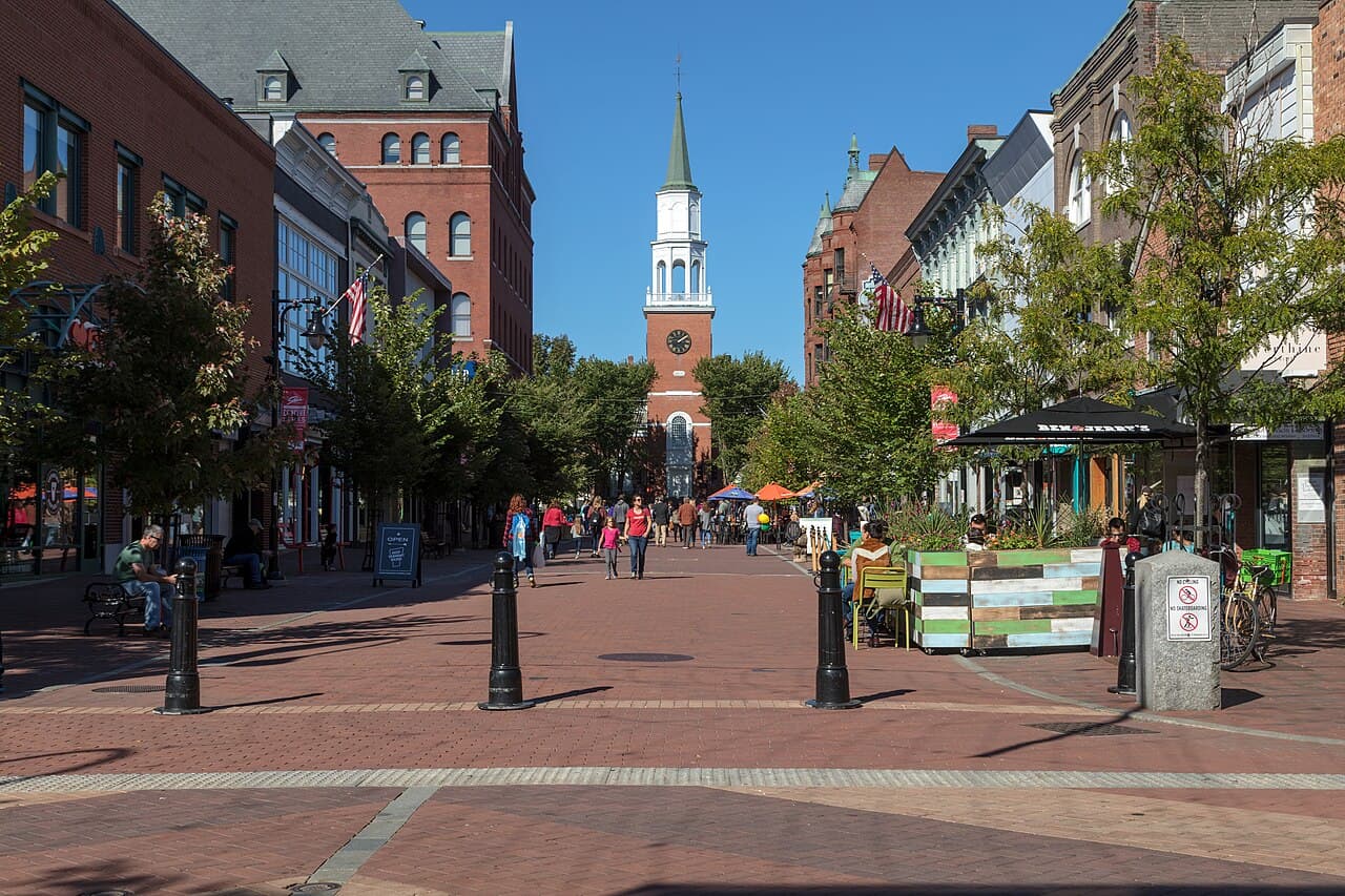 Most populous city in Vermont, U.S. — Burlington, VT