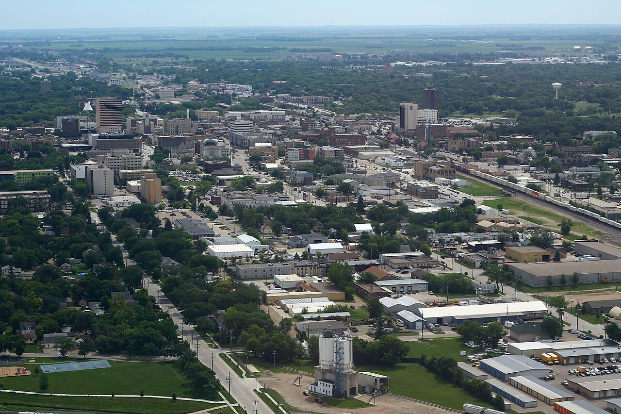 Most populous city of North Dakota, U.S. — Fargo, ND