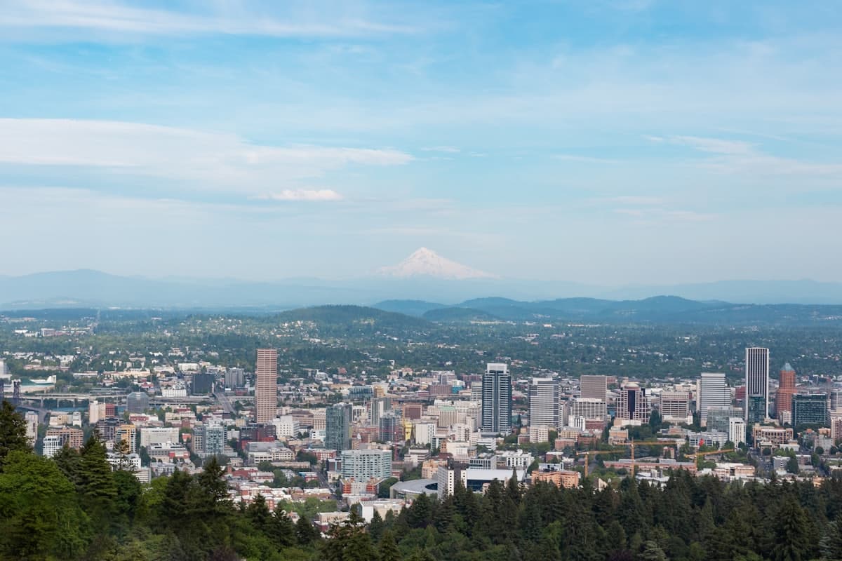 Aerial view of city buildings during daytime — Portland, OR